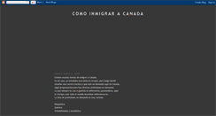 Desktop Screenshot of como-inmigrar-a-canada.blogspot.com