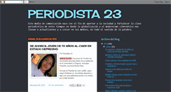 Desktop Screenshot of periodista23.blogspot.com