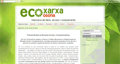 Desktop Screenshot of ecoxarxaosona.blogspot.com