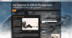 Desktop Screenshot of mydslrphotographyjourney.blogspot.com