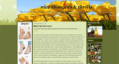 Desktop Screenshot of nicethoughtsnthrills.blogspot.com