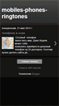 Mobile Screenshot of mobiles-phones-ringtones.blogspot.com