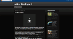 Desktop Screenshot of latinogeologiaii-dmv.blogspot.com