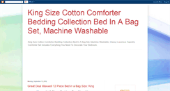 Desktop Screenshot of kingsizecottoncomforterbedinabagset.blogspot.com