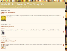 Tablet Screenshot of kindlegeeks.blogspot.com