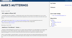 Desktop Screenshot of marksmutterings.blogspot.com