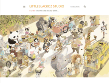 Tablet Screenshot of littleblackozstudio.blogspot.com