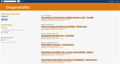 Desktop Screenshot of despresuflet-ro.blogspot.com