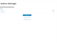 Tablet Screenshot of andrewmcgregor.blogspot.com