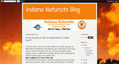 Desktop Screenshot of indiananaturists.blogspot.com