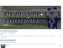 Tablet Screenshot of myplanetfootball.blogspot.com