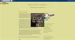 Desktop Screenshot of kaatzfamily.blogspot.com