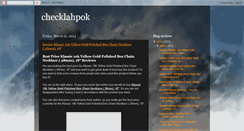 Desktop Screenshot of checklahpok.blogspot.com