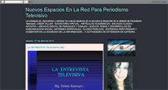 Desktop Screenshot of nuevosespaciosenlaredparaptv.blogspot.com