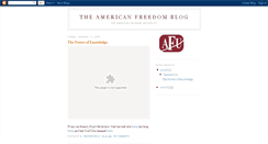 Desktop Screenshot of americanfreedomuniversity.blogspot.com