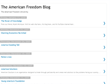 Tablet Screenshot of americanfreedomuniversity.blogspot.com