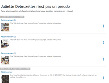 Tablet Screenshot of juliettedbxlnestpasunpseudo.blogspot.com