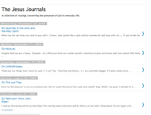 Tablet Screenshot of jesusjournals.blogspot.com