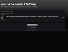 Tablet Screenshot of conquistaratupareja.blogspot.com