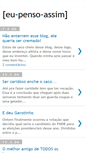 Mobile Screenshot of eu-penso-assim.blogspot.com