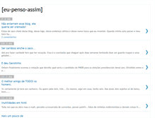 Tablet Screenshot of eu-penso-assim.blogspot.com
