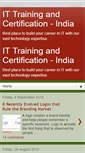 Mobile Screenshot of it-training-india.blogspot.com