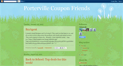 Desktop Screenshot of portervillecouponfriends.blogspot.com