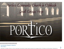 Tablet Screenshot of porticochurchsmallgroup.blogspot.com