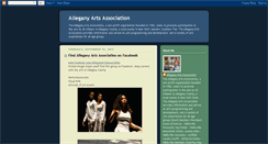 Desktop Screenshot of alleganyartsassociation.blogspot.com