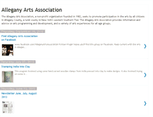 Tablet Screenshot of alleganyartsassociation.blogspot.com