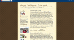 Desktop Screenshot of jim-pat-discoverycruise2008.blogspot.com
