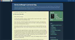 Desktop Screenshot of daveloneranger.blogspot.com