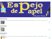 Tablet Screenshot of espejodepapel1.blogspot.com