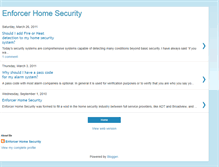 Tablet Screenshot of enforcerhomesecurity.blogspot.com