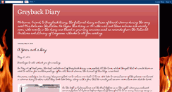 Desktop Screenshot of greybackdiary.blogspot.com