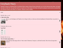 Tablet Screenshot of greybackdiary.blogspot.com