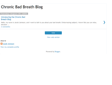 Tablet Screenshot of chronicbadbreathcure.blogspot.com