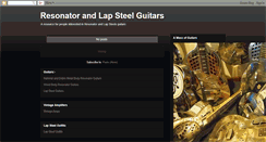 Desktop Screenshot of micksguitarcollection.blogspot.com