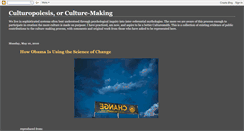 Desktop Screenshot of culturopoiesis.blogspot.com