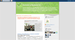 Desktop Screenshot of haciendolonecesario.blogspot.com