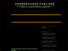 Tablet Screenshot of coordenadasparagps.blogspot.com