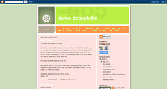 Desktop Screenshot of dancethroughlifeblog.blogspot.com