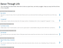 Tablet Screenshot of dancethroughlifeblog.blogspot.com