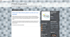 Desktop Screenshot of ifmsa-argentina.blogspot.com