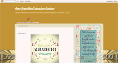 Desktop Screenshot of amojesusmeusalvadoresenhor.blogspot.com