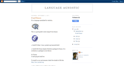 Desktop Screenshot of languageagnostic.blogspot.com