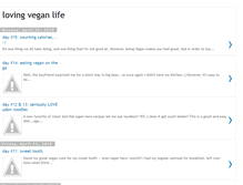 Tablet Screenshot of lovingveganlife.blogspot.com