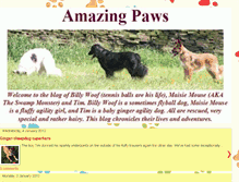 Tablet Screenshot of amazingpaws.blogspot.com