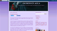 Desktop Screenshot of escritoenagua.blogspot.com