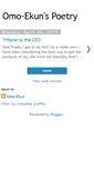 Mobile Screenshot of omo-ekunspoetry.blogspot.com